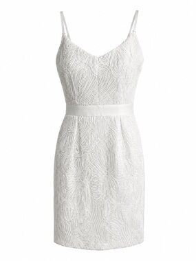 Vince Camuto Swirls of Cords & Tulle Bridal Short Special Occasion Dress.